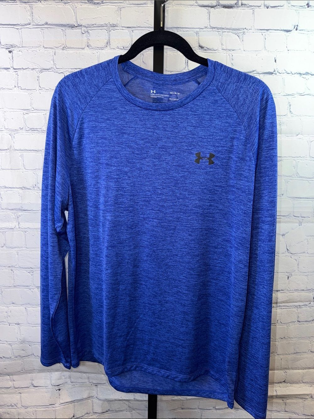 Under Armour Men's Long Sleeve Heathered Royal Blue Performance Tee